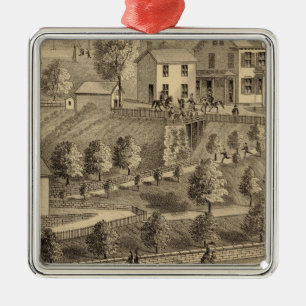 John A Wood and Son, coal harbour and tow boats Metal Tree Decoration