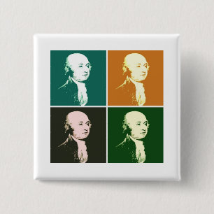 John Adams 15 Cm Square Badge