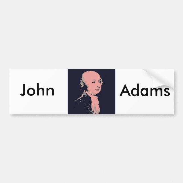 John Adams Bumper Sticker (Front)