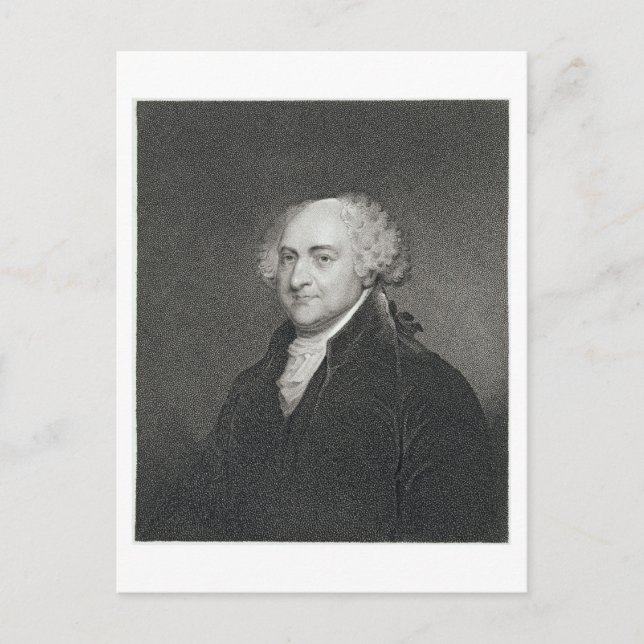 John Adams, engraved by James Barton Longacre (179 Postcard (Front)