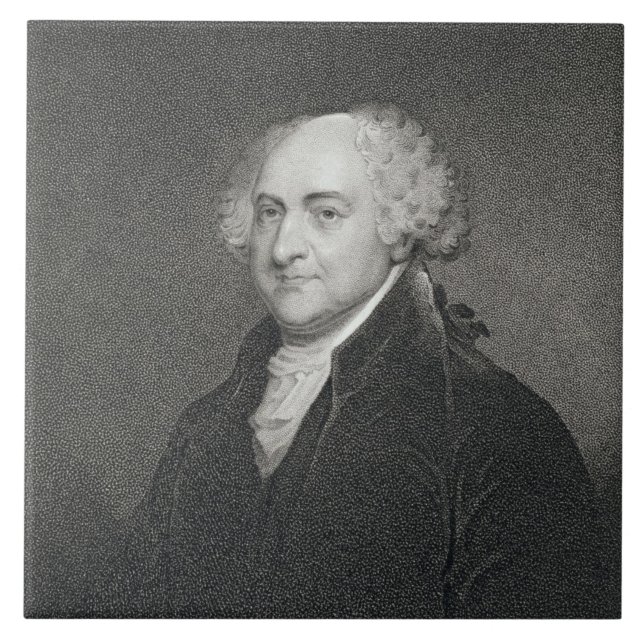 John Adams, engraved by James Barton Longacre (179 Tile (Front)