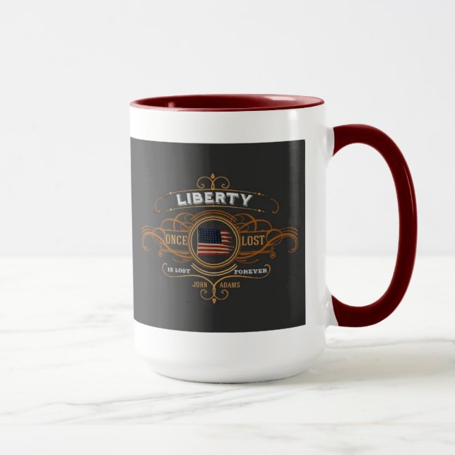 John Adams Liberty Quote Mug (Right)