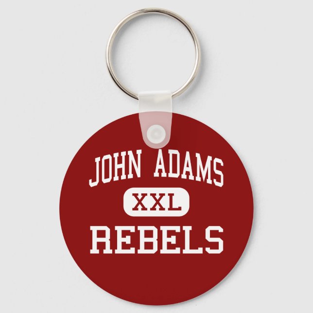 John Adams - Rebels - High School - Cleveland Ohio Key Ring (Front)