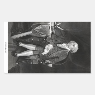 John Adams Rectangular Sticker