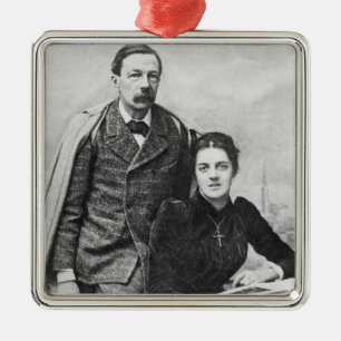 John Addington Symonds and His Daughter, 1891 Metal Tree Decoration