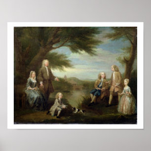 John and Elizabeth Jeffreys and their Children, 17 Poster
