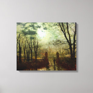 John Atkinson Grimshaw At the Park Gate Canvas Print