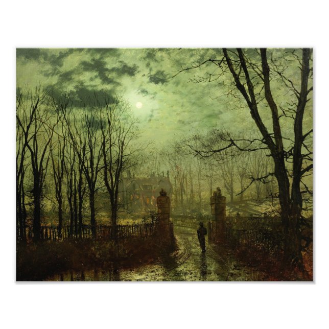 John Atkinson Grimshaw -  At The Park Gate Photo Print (Front)
