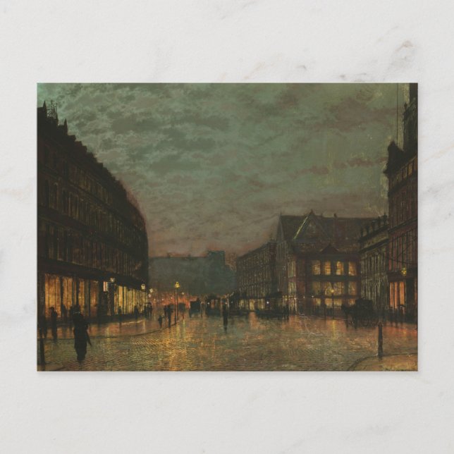 John Atkinson Grimshaw - Boar Lane, Leeds Postcard (Front)