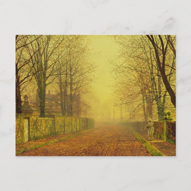 John Atkinson Grimshaw | Evening Glow, c.1884 (oil Postcard (Front)