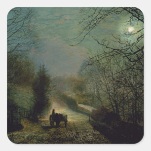 John Atkinson Grimshaw Forge Valley Square Sticker