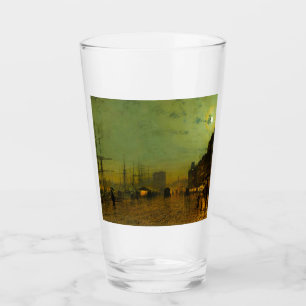 John Atkinson Grimshaw Glasgow Docks Glass