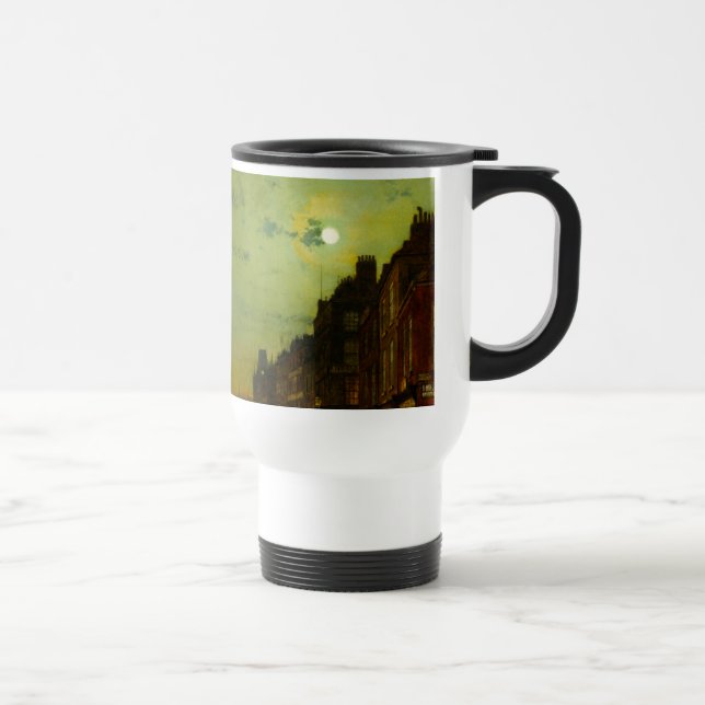 John Atkinson Grimshaw Glasgow Docks Travel Mug (Right)