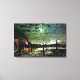 John Atkinson Grimshaw In Peril Canvas Print