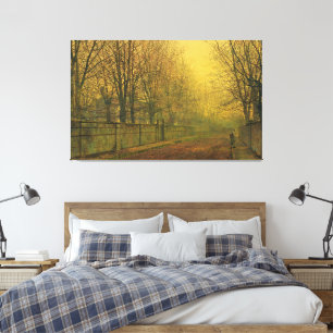 John Atkinson Grimshaw - In the Golden Glow Canvas Print