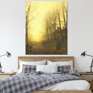 John Atkinson Grimshaw - Late Autumn  Canvas Print