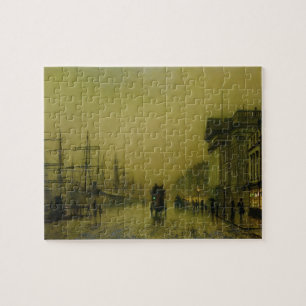 John Atkinson Grimshaw   Liverpool Docks Customs H Jigsaw Puzzle