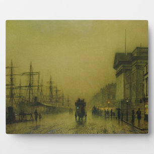 John Atkinson Grimshaw Liverpool Docks Customs H Plaque