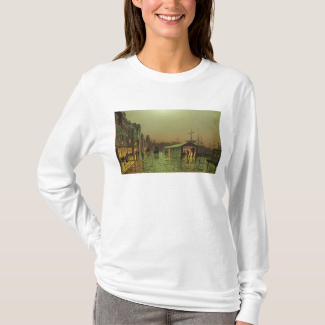John Atkinson Grimshaw | Liverpool Docks T-Shirt (Front)