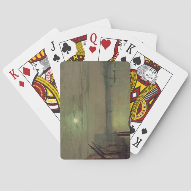 John Atkinson Grimshaw | Southwark Bridge, 1882 (o Playing Cards (Back)
