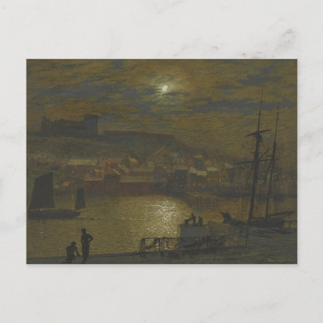 John Atkinson Grimshaw - Whitby from Scotch Head Postcard (Front)