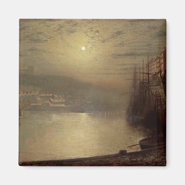 John Atkinson Grimshaw | Whitby (oil on canvas) Magnet (Front)