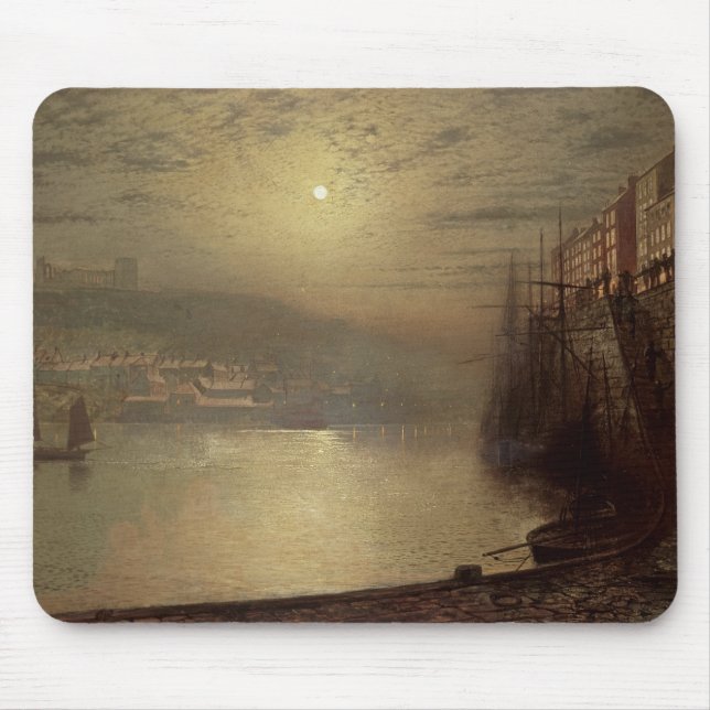 John Atkinson Grimshaw | Whitby (oil on canvas) Mouse Pad (Front)