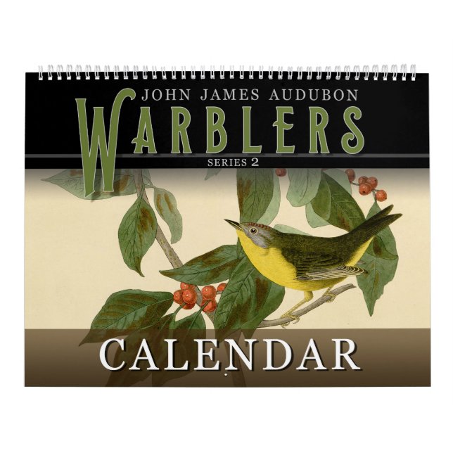 John Audubon Warblers 2 Birds of America Calendar (Cover)