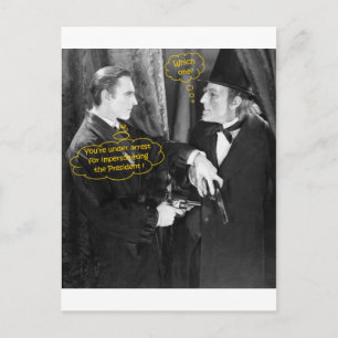 John Barrymore and Gustav von Seyffertitz Sherlock Postcard