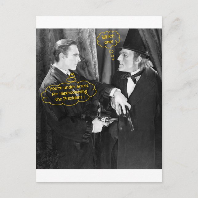 John Barrymore and Gustav von Seyffertitz Sherlock Postcard (Front)