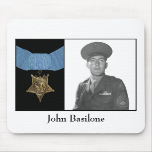 John Basilone and The Medal of Honour Mouse Pad