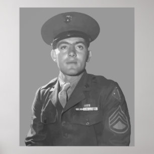 John Basilone -- Medal of Honour Recipient Poster