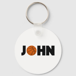 John Basketball Key Ring