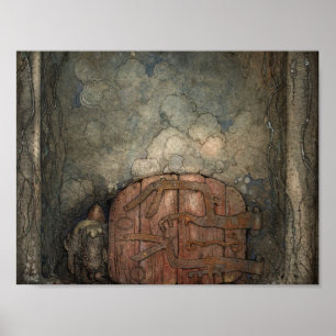 John Bauer - Bergaporten Poster