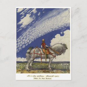 John Bauer - Into the Wide World Postcard