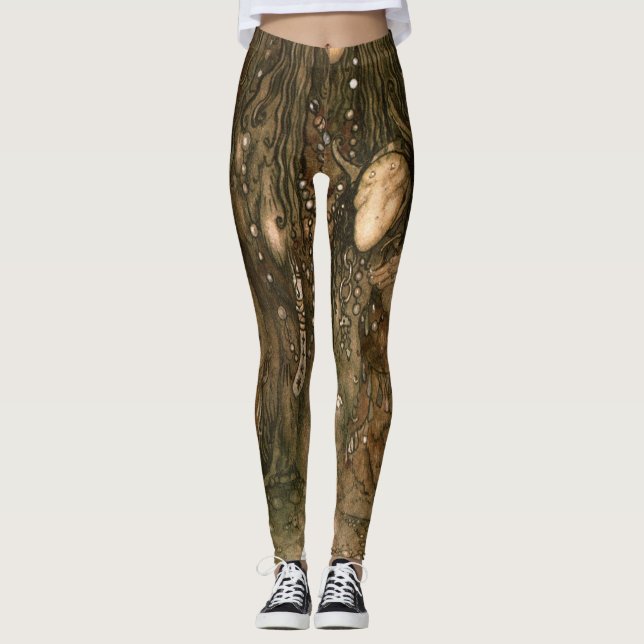 John Bauer - Look At Them Troll Mother Said Look Leggings (Front)