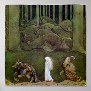 John Bauer One summer's evening  Poster