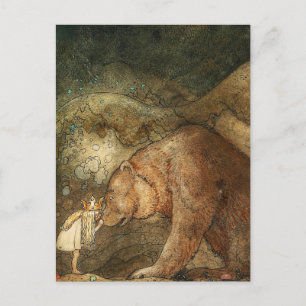 John Bauer - Poor little Basse Postcard