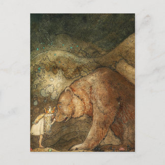 John Bauer - Poor little Basse Postcard