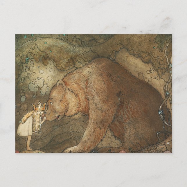 John Bauer - Poor Little Basse Postcard (Front)