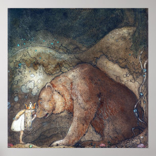 John Bauer Poor Little Basse Poster