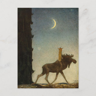 John Bauer - Tavstarr on Skutt Postcard
