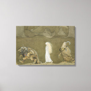 John Bauer - The Princess and the Trolls Canvas Print