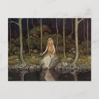 John Bauer The Princess in the Forest Postcard