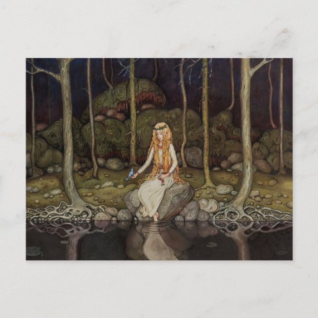John Bauer The Princess in the Forest Postcard (Front)