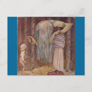 John Bauer TROLL HERB Postcard