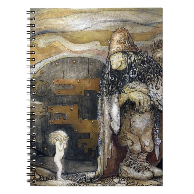 John Bauer Troll Spiral Notebook (Front)