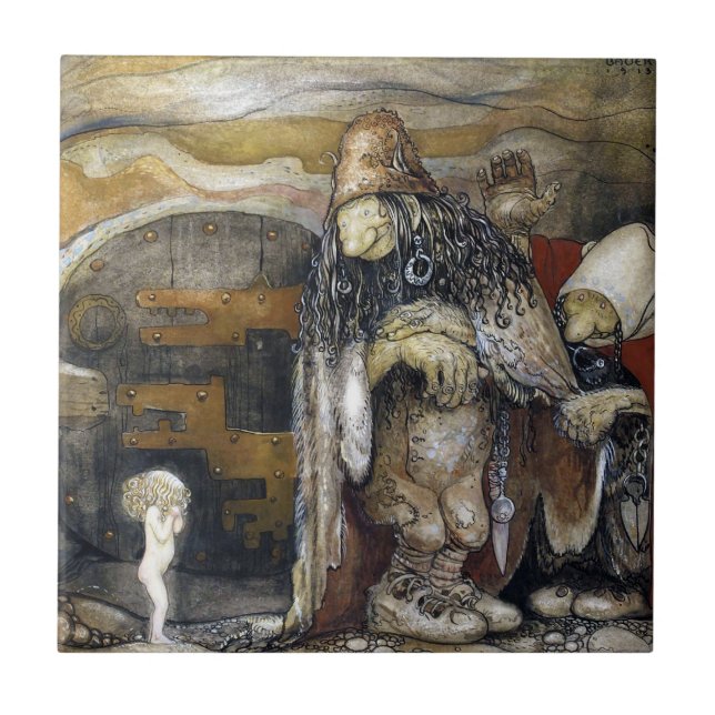 John Bauer Troll Tile (Front)