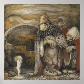 John Bauer Trolls Poster