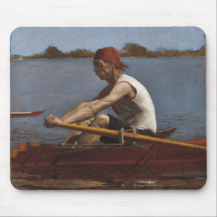 John Biglin in a Single Scull Mouse Pad